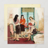 Vintage "Four Ladys"-Flachbildschirm (Vorne/Hinten)