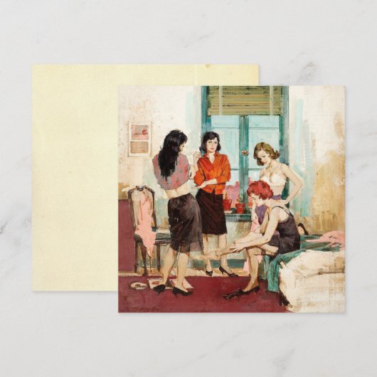 Vintage "Four Ladys"-Flachbildschirm (Vorne/Hinten)