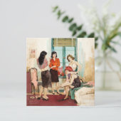 Vintage "Four Ladys"-Flachbildschirm (Stehend Vorderseite)