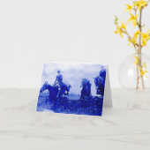 Vintage Fox-Jagd-Anmerkungs-Karte Karte (Gelbe Blume)