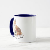 Vintage Fox with Botanical Accents Tasse (Vorderseite Links)
