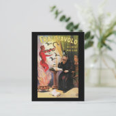 Vintage Fra Diavolo Das große Magician-Poster Postkarte (Stehend Vorderseite)