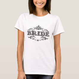 Vintage Frame Bride Brautparty Hochzeit T-Shirt