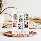 Vintage Frames Familienfoto Collage Weihnachtskart Feiertagskarte