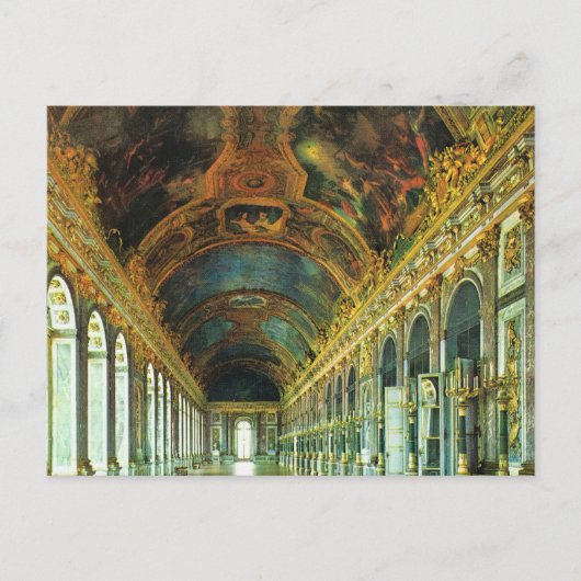 Vintage France, Palace of Versailles Postkarte (Vorderseite)