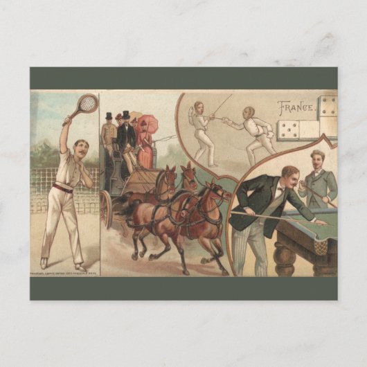 Vintage France Postkarte (Vorderseite)