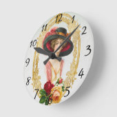 Vintage Franch Clock Runde Wanduhr (Winkel)