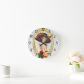Vintage Franch Clock Runde Wanduhr (Zuhause)