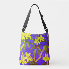 Vintage Frangipani-Crossbody-Tasche Tragetaschen Mit Langen Trägern