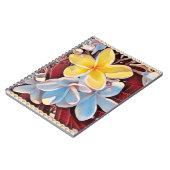 Vintage Frangipani Tree Pop Art Collection Notizblock (Linke Seite)