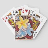 Vintage Frangipani Tree Pop Spielkarten (Rückseite)