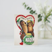 Vintage Fränke Valentine Postkarte (Stehend Vorderseite)