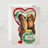 Vintage Fränke Valentine Postkarte (Vorne/Hinten)