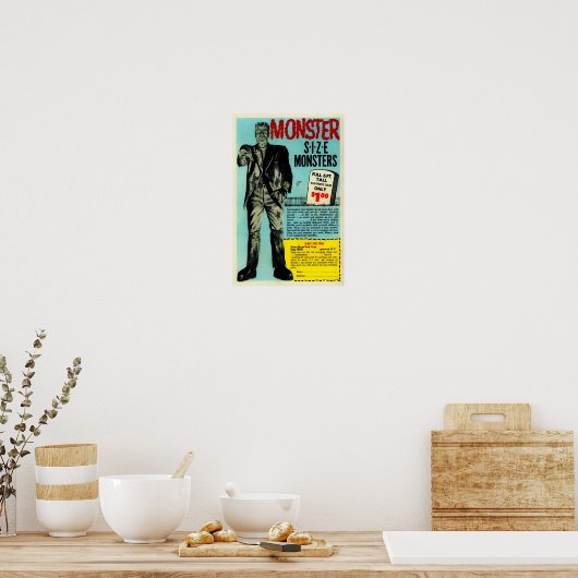 Vintage Frankenstein Mail Auftragswerbung Art Poster (Küche)