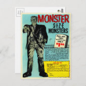 Vintage Frankenstein Mail Bestellwerbung Postkarte (Vorne/Hinten)