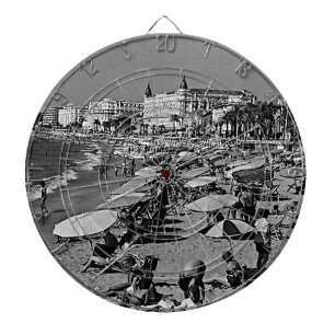 Vintage Frankreich Cannes der Strand Dartscheibe