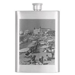 Vintage Frankreich Cannes der Strand Flachmann