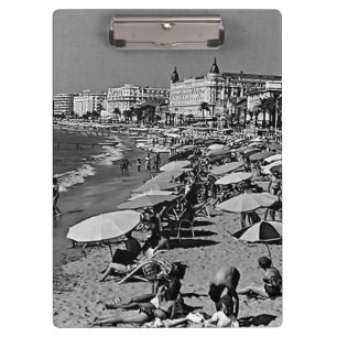 Vintage Frankreich Cannes der Strand Klemmbrett