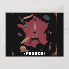 Vintage Frankreich Eiffelturm Paris Karte