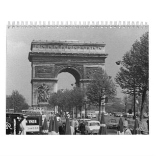 Vintage Frankreich Paris 1970 Kalender