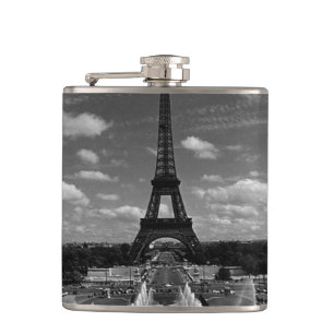 Vintage Frankreich Paris Brunnen Eiffelturm Flachmann