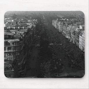 Vintage Frankreich Paris champs elysees avenue Mousepad
