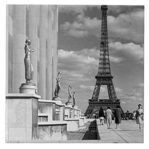 Vintage Frankreich Paris Eiffelturm Chaillot-Palas Fliese