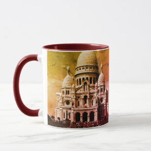 Vintage Frankreich Paris Eiffelturm Chaillot-Palas Tasse