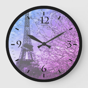 Vintage Frankreich Paris Eiffelturm Große Uhr
