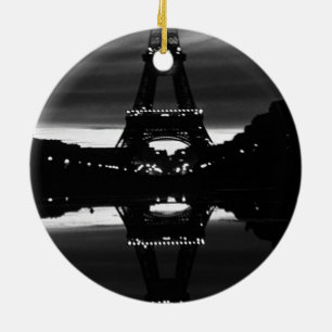 Vintage Frankreich Paris Eiffelturm Reflexion Keramik Ornament