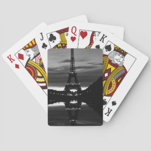 Vintage Frankreich Paris Eiffelturm Reflexion Spielkarten