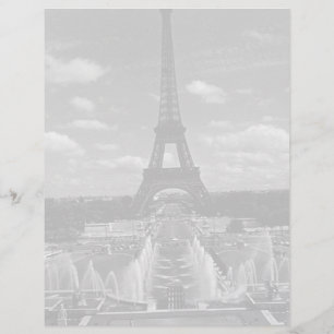 Vintage Frankreich Paris Fontain Chaillot Turm Eif