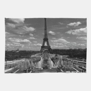 Vintage Frankreich Paris Fontänen Eiffelturm Geschirrtuch
