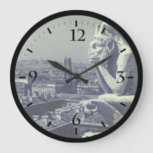 Vintage Frankreich Paris Notre-Dame-Kathedrale Den Große Wanduhr