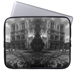 Vintage Frankreich Paris Notre Dame Kathedrale Lap Laptopschutzhülle