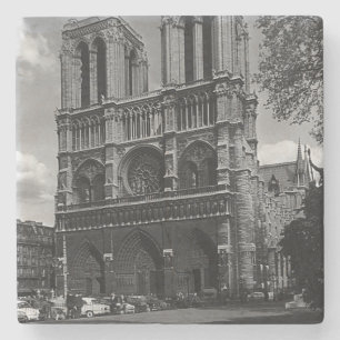 Vintage Frankreich Paris Notre-Dame-Kathedrale Steinuntersetzer