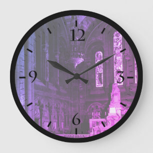 Vintage Frankreich Paris sacre Coeur Jungfrauenkap Große Wanduhr