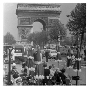 Vintage Frankreich Paris Triumphbogen Fliese