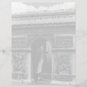 Vintage Frankreich Paris Triumphbogen Place Etoile