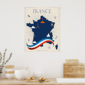 Vintage Frankreich Poster (Küche)