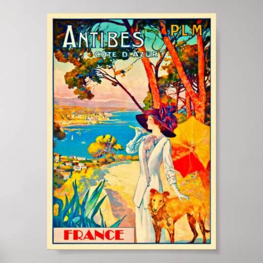 Vintage Frankreich Poster (Vorne)