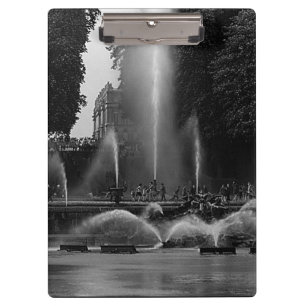 Vintage Frankreich Schloss Versailles Neptun Brunn Klemmbrett