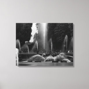 Vintage Frankreich Schloss Versailles Neptun Brunn Leinwanddruck