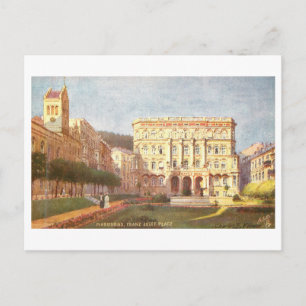 Vintage Franz-Joseph-Platz in Marienbad, Deutschla Postkarte
