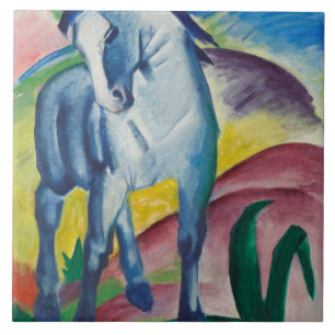 Vintage Franz Marc Blaue Pferde Fliese