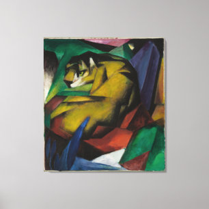 Vintage Franz Marc Der Tiger Leinwanddruck