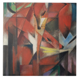 Vintage Franz Marc Die Füchse Fliese