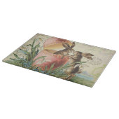 Vintage Franzose-Osterhasen Schneidebrett (Ecke)