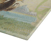 Vintage Franzose-Osterhasen Schneidebrett (Ecke)