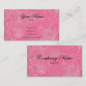 Vintage Franzosen Toile Gewohnheit färbt Visitenkarte (Vorne/Hinten)